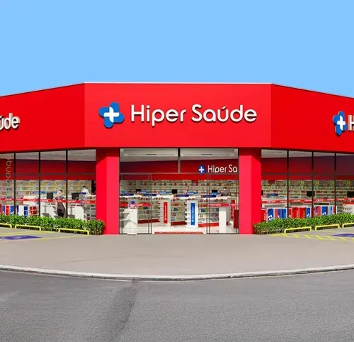 Imagem de uma farmácia Hiper Saúde
